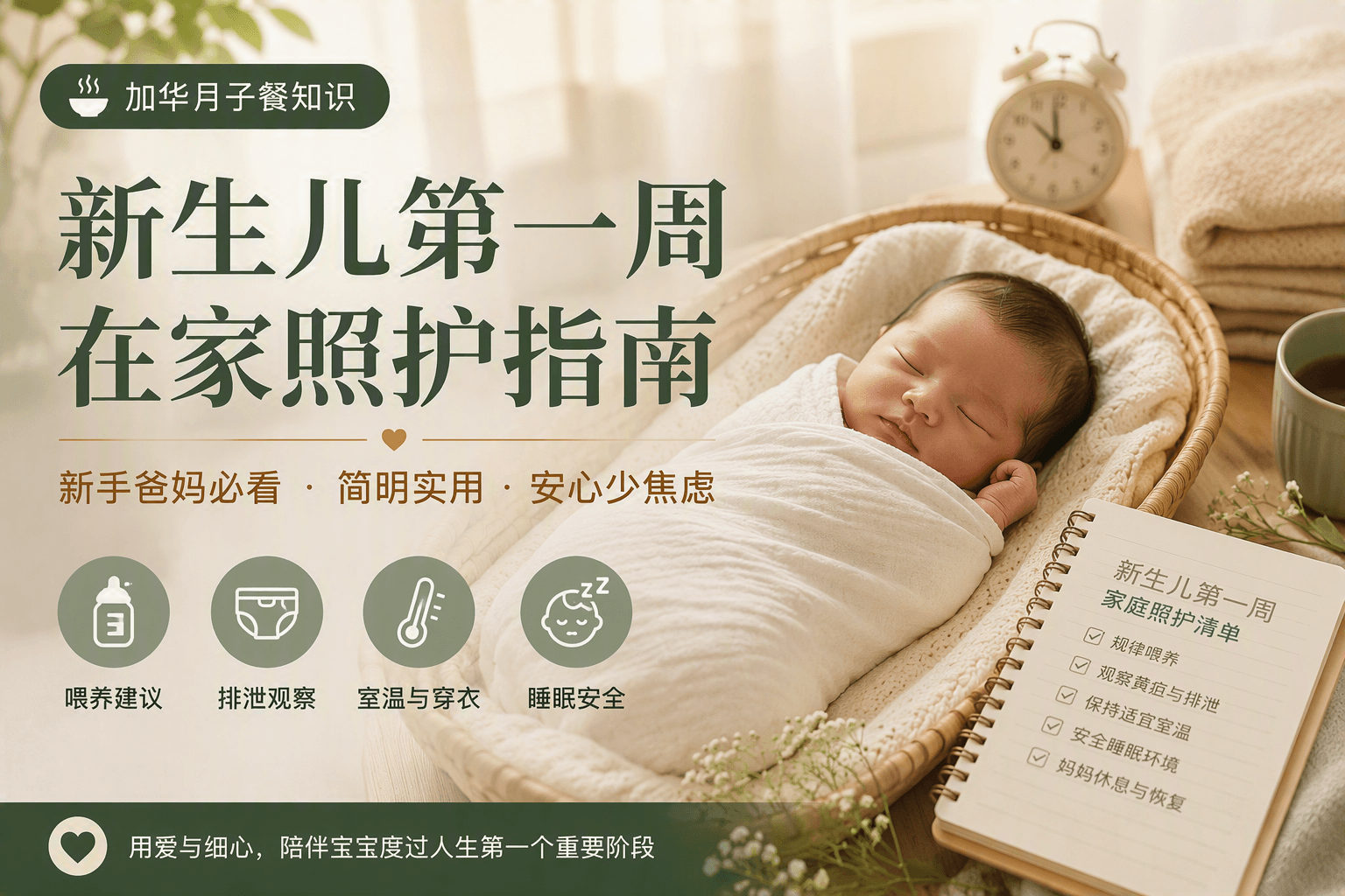 新生儿回家第一周,家人要准备什么?
