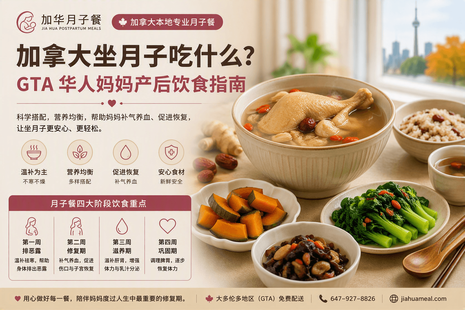 加拿大坐月子吃什么?GTA 华人妈妈产后饮食指南